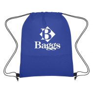 Custom Logo Promotional Non-Woven Wave Design Sports Drawstring Bag