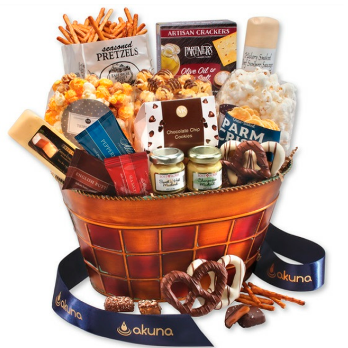 Custom Logo Party Time Food Gift Basket