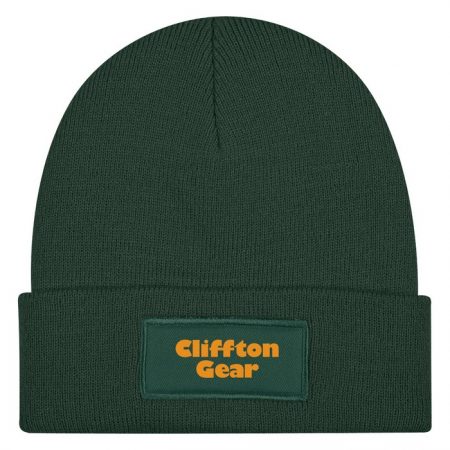 Promotional Custom Logo Patch Knit Beanie With Cuff Hat