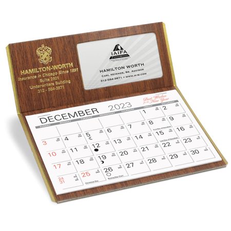 Personalizer Desk Calendar with Logo