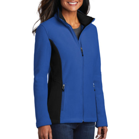 Custom Embroidery Port Authority Colorblock Value Fleece Ladies Jacket with Logo