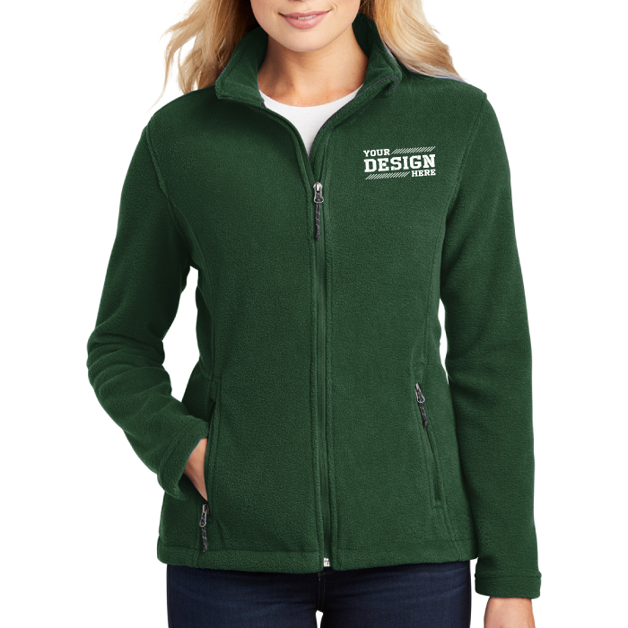 Custom Branded Port Authority® Women's Value Fleece Jacket - Embroidery