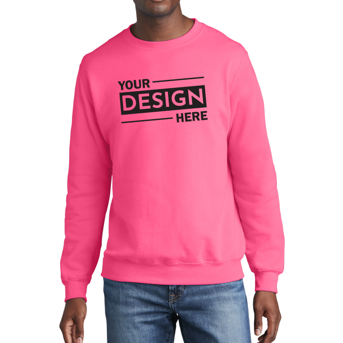 Custom Branded Port & Company Core Fleece Crewneck Sweatshirt