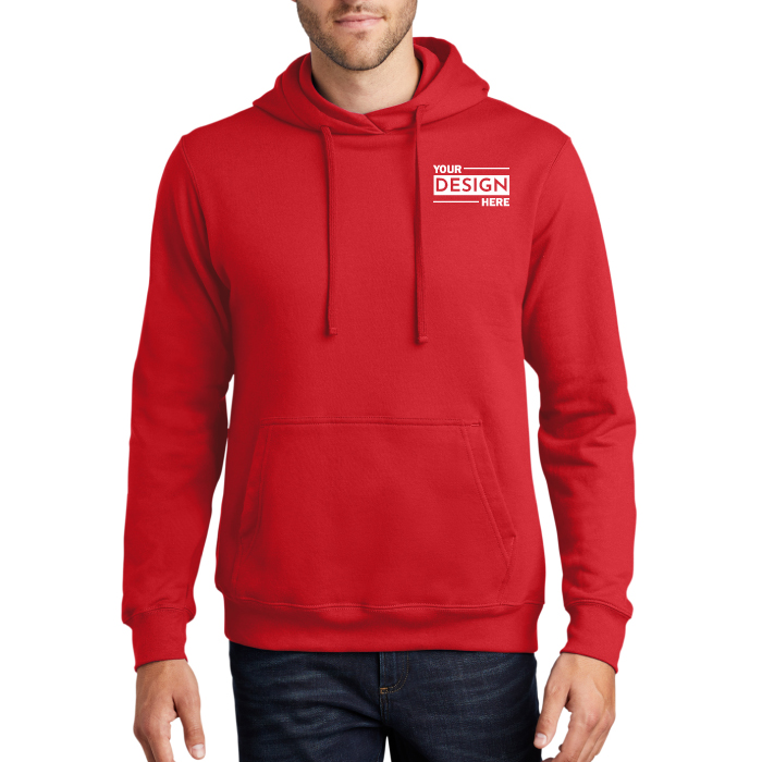 Custom Branded Port & Company® Fan Favorite™ Fleece Hooded Sweatshirt