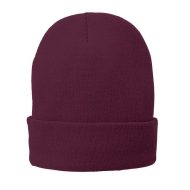 Promotional Custom Logo Port & Company Fleece Lined Beanie Hat - Embroidery
