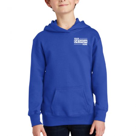 Custom Logo Port & Company® Youth Fan Favorite™ Fleece Hooded Sweatshirt