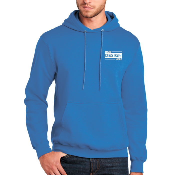 Custom Port & Company® Core Fleece Pullover Hooded Sweatshirt with Printed Logo