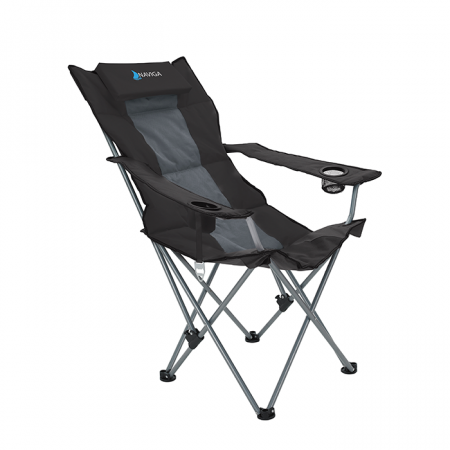 Custom Premium Stripe Folding Recliner Chair with Logo