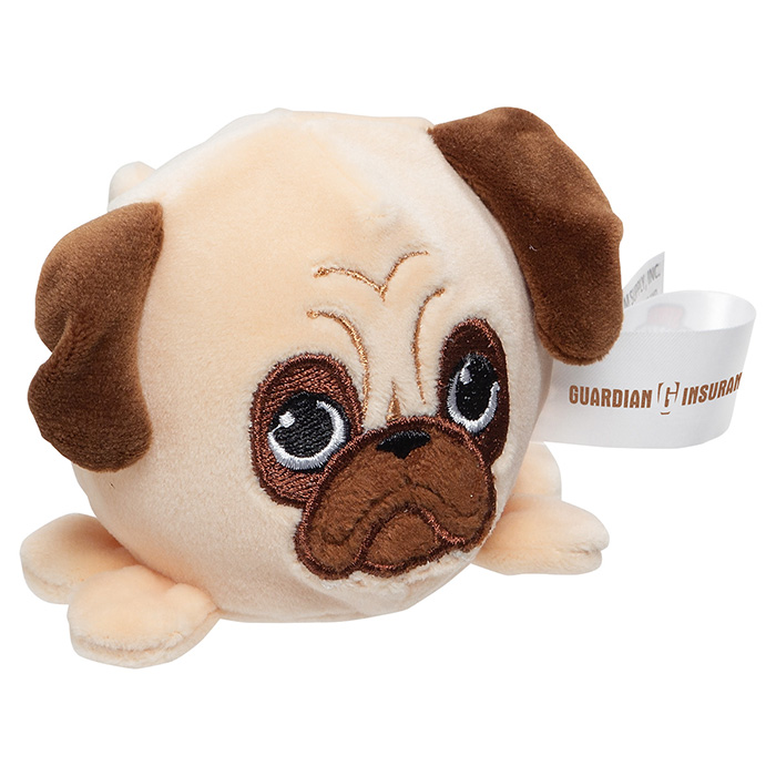 Pug Stress Buster™ Squeeze Toy with Logo