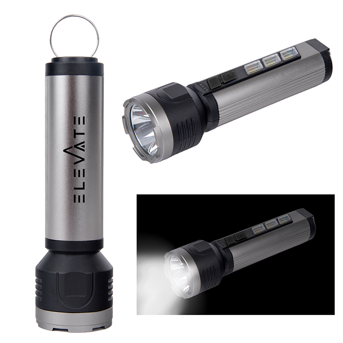 Imprinted Rechargeable LED Flashlight with Logo