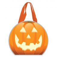 Custom Logo Reflective Halloween Pumpkin Non-Woven Tote Bag