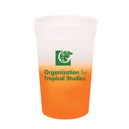 Custom Imprinted Reusable Mood Frosted Color Changing Stadium Cup 17oz