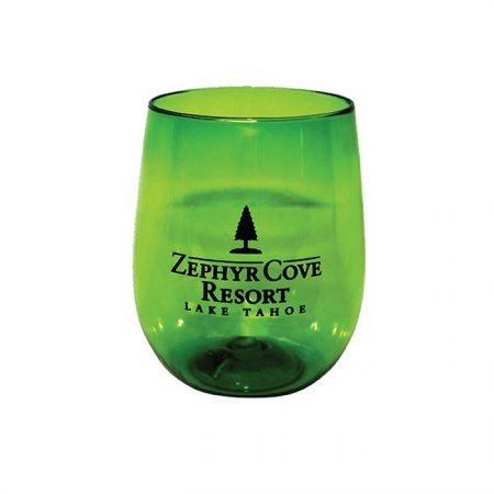 Promotional Custom Logo Reusable Shatterproof Stemless Wine Glass 12oz