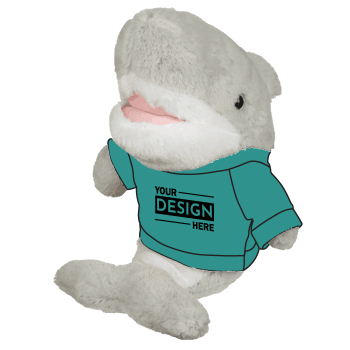 Promotional Custom Logo Gray Stuffed Animal Salty Shark 6inch