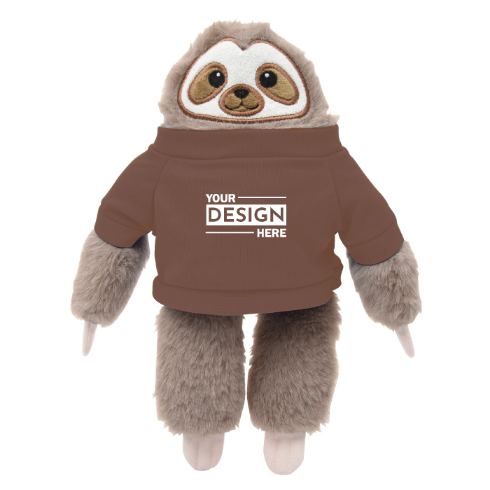 Custom Sammy Sloth Stuffed Plush Toy 6" with Printed Logo
