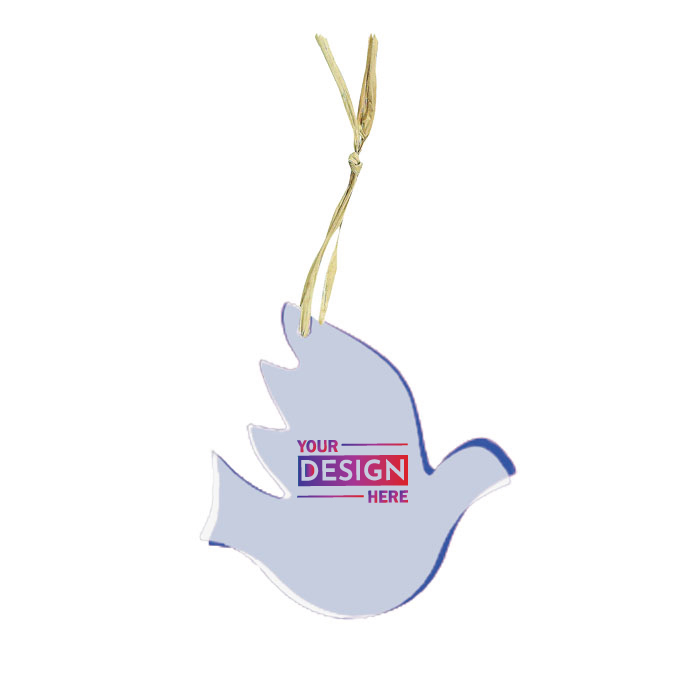Promotional Logo Seeded Dove Paper Ornament Grow Kit