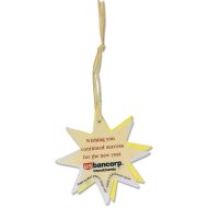 Seeded Paper Ornament Star with Logo