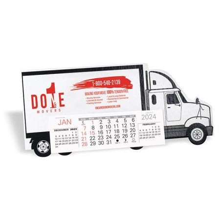 Semi Truck Desk Calendar with Logo