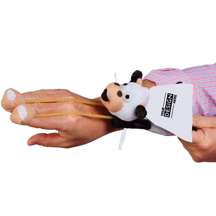 Custom Flying Cow Sling Shot Toy with Logo