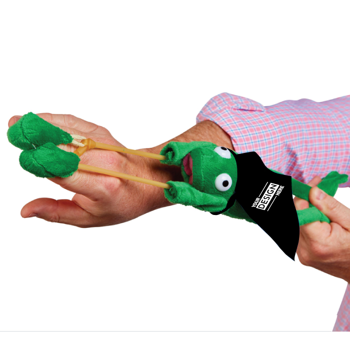 Custom Flying Frog Sling Shot Toy with Logo