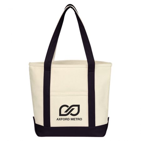 Custom Printed Small Canvas Boat Tote Bag with Logo