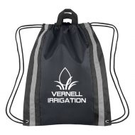 Custom Logo Promotional Small Reflective Sports Drawstring Bag