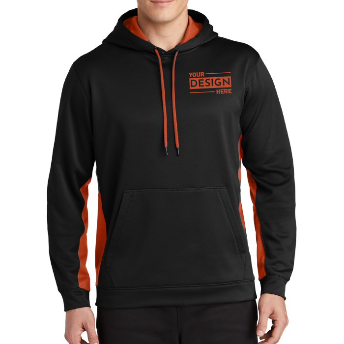 Personalized Sport-Tek® Sport-Wick® Fleece Colorblock Hooded Sweatshirt with Logo