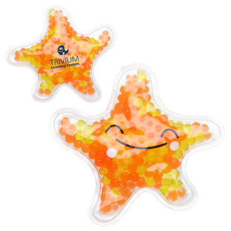 Promotional Custom Logo Starfish Hot/Cold Pack Aqua Pearls
