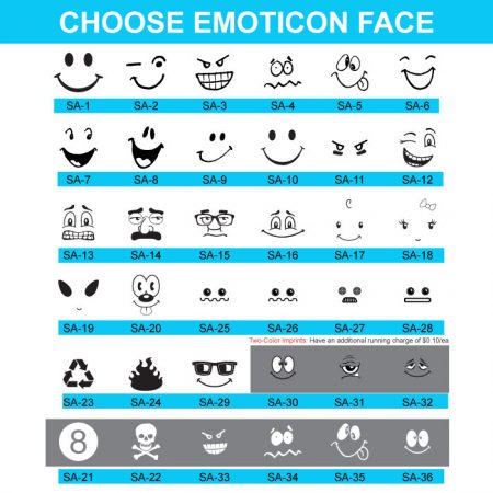 Custom Emoticon Face Stress Ball with Logo