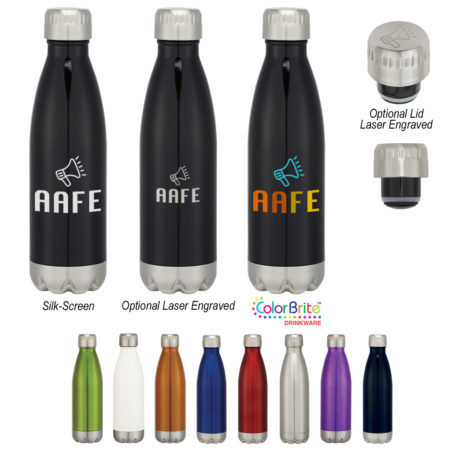 Promotional Products - Imprinted Water Bottles - Custom Promotional Items - Carabiner Bottle - Sport Bottle - Swig Stainless Steel Water Bottle 16oz