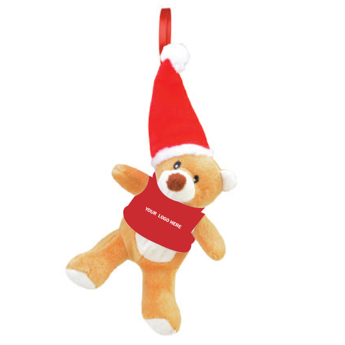 Custom Plush Toy Teddy Bear Ornament imprinted with logo