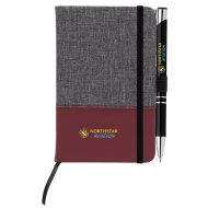 Promotional Twain Notebook & Tres-Chic Pen Gift Set with Logo