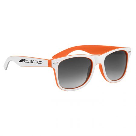 Custom Logo Promotional Two-Tone Malibu Sunglasses