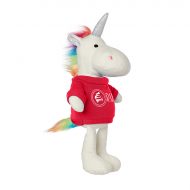 Custom Logo Unicorn Stuffed Plush Toy 8.5"