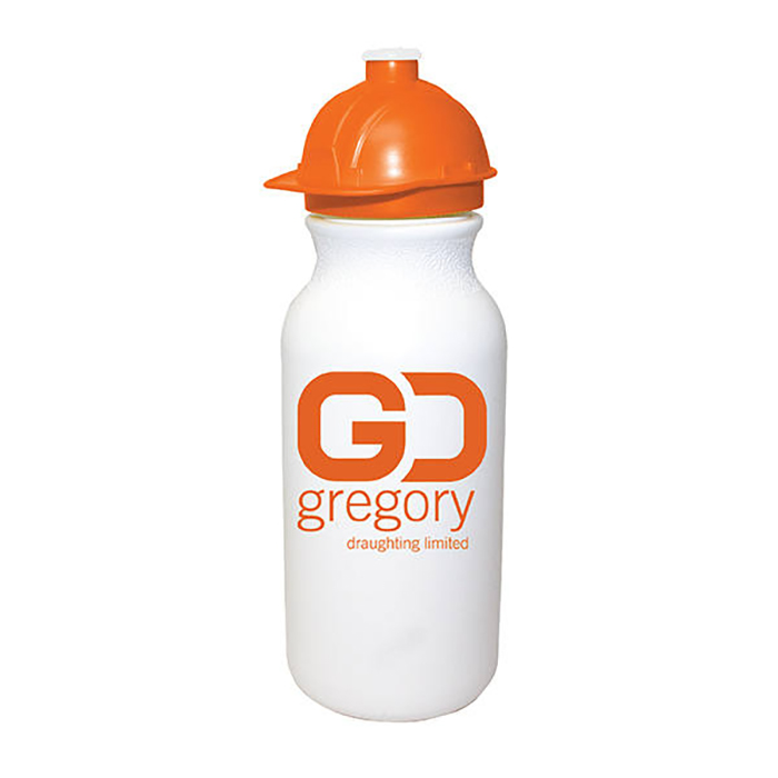 Value Cycle Bottle with Safety Helmet 20oz with Logo