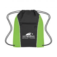 Custom Imprinted Vertical Sports Drawstring Bag