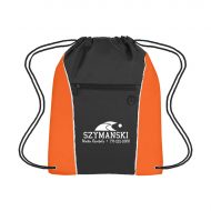 Custom Imprinted Vertical Sports Drawstring Bag