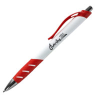 Promotional Custom Imprinted White Allure Grip Pen
