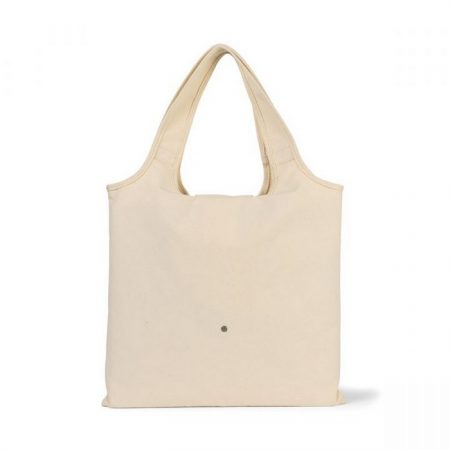 Promotional Custom Logo Willow Deluxe Cotton Packable Tote