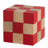 Custom Logo Wooden Elastic Cube Puzzle