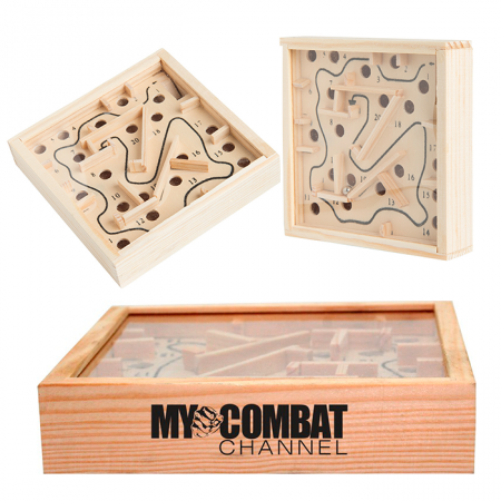Custom Logo Wooden Maze Puzzle